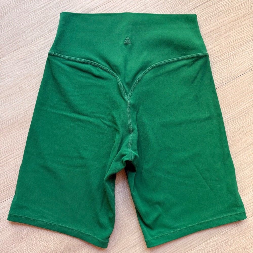 Vitality Cloud II‎ Biker Shorts Green High Rise Athletic Workout Womens XS